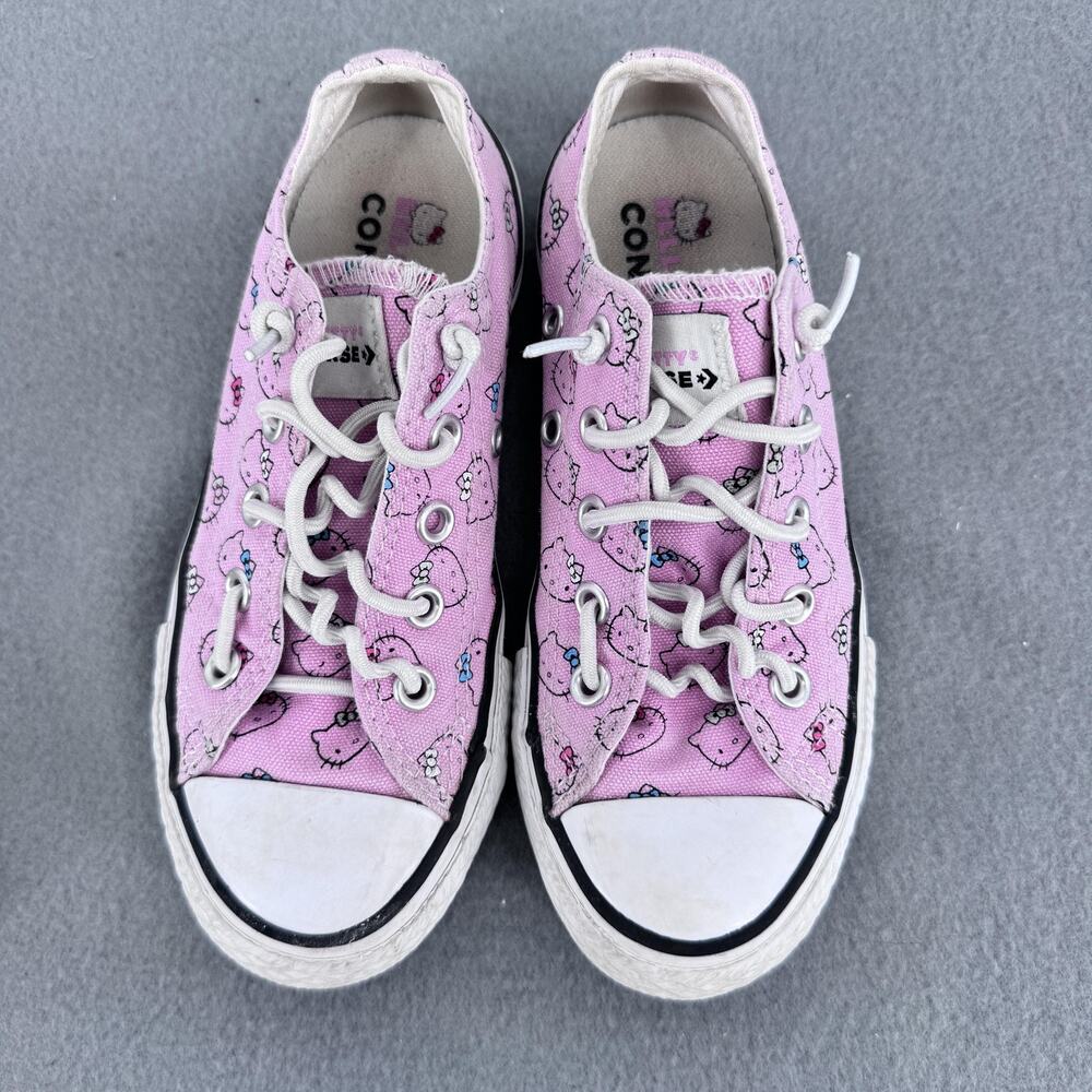 Converse Hello Kitty Chuck Taylor All Star Low Pink Canvas Kids 12 - Picture 4 of 8